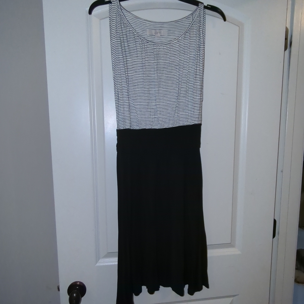 LOFT Monochrome Striped Top